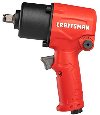 CRAFTSMAN 1/2-Zoll-Luft-Schlagschrauber, robuste Ganzmetallkonstruktion, variable Leistungseinstellungen, 5 SCFM bei 90 PSI