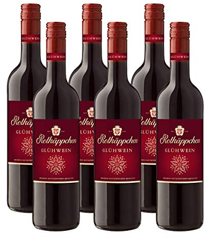 Rotkäppchen Qualitätswein Glühwein Rot (6 x 0,75l) – Aromatisch-winterlicher, roter Glühwein in erlesener Rotkäppchen Qualitätswein Qualität.