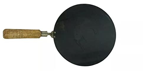 RSKGOODS Iron Tawa Pan Chapatti Indian Flatbread Naan Paratha Cooking Tawa (26cm)