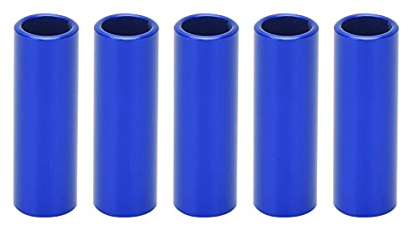 CHICIRIS Fahrrad Kabel Endkappen Aluminiumlegierung 4mm Fahrrad Schaltzug Rohrkappe für 4mm Kabel Schaltzug Kappen Zubehör(Blau) sportinggoods Blau