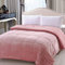 Corredocasa Piumone/Piumino Trapunta Coral Tinta Unita Caldo Double Face Vellutata Cinigliata Soffice Morbida Moderno Durevole Ideale per Casa Letto Famiglia Made in Italy(Singolo, Rosa)