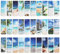 MWOOT 30 Stück Blauer Himmel Meer Magnetische Lesezeichen Set,Magnet Seiten Buchmarkierungen, Seiten Clips Lesezeichen für Studenten Lesen(2x6cm,30 Stil)