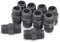 Bwintech 10 Stück schwarz 3/4 BSP Gewinde PVC Stecker auf Stecker Sechskant Nippelverbinder, geeignet für Ackerlandbewässerung, Grünpflanzenanbau und Wasserleitungsanschluss