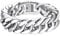Richsteel Mens Bracelet Cuban Link Stainless Steel Chain Bangle For Women Chunky Silver Bracelets