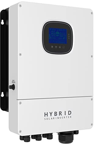 PMSUN 5500W 48V On-Grid/Off Grid Hybrid Inverter AC230V MPPT 100A Solarladung mit zeitgesteuertem Laden und Entladen für Peak Cutting und Valley Füllung passend für Blei-Säure- und Lithiumbatterie