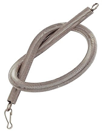 QUARKZMAN 310mm Libero Lunghezza Doppio Gancio Tensione Molla x Metallo Estensione Elicoidale Molla Spirale per Industriale Macchine, [Argento]