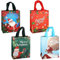 4 x Weihnachtsgeschenktüten, Weihnachtstragetaschen mit Griffen, Weihnachtsleckereien, multifunktionale Vliesstoffe tüten zum Einpacken von Geschenken, Weihnachtsparty-Zubehör, 31 x 25 x 11,5 cm