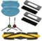 Donkivvy 7 Pcs Replacement Accessories Kit for Ecovacs for DEEBOT N10, N10 Plus Robot Vacuum, 1 Main Roller Brush, 2 HEPA Filters, 2 Side Brushes, 2 Mop Cloths