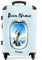 NoBoringSuitcases.com Kinderkoffer, Reisekoffer Personalisiert, Kinderkoffer Jungen, Koffer Groß, TSA Schloss, Kinder Trolley Jungen, Koffer Mittelgroß (Dino - Hellblau, 67 cm - 72 L)
