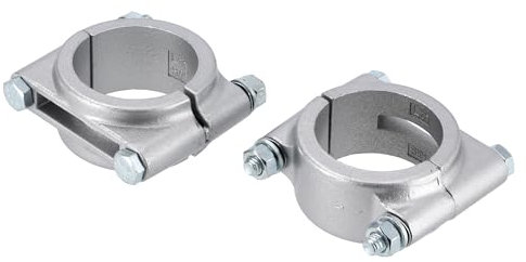 Set: Klemmstücke für Schutzblech, Silber matt - Simson S50, S51, S70, SR50, SR80
