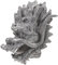 OSOLADY Fontaine Murale Dragon Sortie Eau Décorative pour Jardin Fontaine Extérieure Villa Ornement De Jardin avec Écoulement Puissant Installation Facile