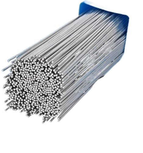 Baguette de soudure en cuivre et aluminium, fil fourré, acier, outil soudage, baguettes, manuel Convient pour le soudage de l'acier(2.0mm x 500mm,40 Pieces)
