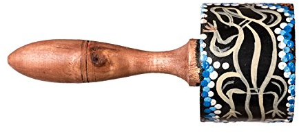 Kokosnuss Holzrassel Rassel Shaker Handarbeit Fair Trade Marakas Maracas Bemalt Bunt