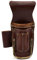 Style n Craft - 5 Pocket Pliers and Hammer Holder, Full-Grain Leather Tool Pouch, Multi Tool Holder, Dark Tan (98016)