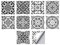 Floor Wall Tile Transfers Sticker for Home Decor, Peel & Stick self-Adhesive splashback, Tile Decals for Living Room Kitchen Bathroom Decor, 10 Piecesx15x15cm, Black and White