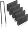 GardenMate 300 Erdanker 100mm lang, 13mm breit, Ø 2,9 mm, Befestigungsanker Bodenanker für den Garten aus unverzinktem Stahl, Erdnägel Heringe zur Befestigung von Unkrautvlies, Kunstrasen