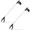 Relaxdays 2X Pinza Raccogli Oggetti, Braccio Prensile, Aiuto Mobilità Anziani e Disabili, Alluminio, 76 cm, Argento/Nero