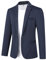 Allthemen Blazer Chaqueta de Traje para Hombre diseño Ajustado con botón de veston Blazer para Hombre Elegante Formal para Bodas Negocios y veladas Azul Marino XL