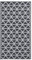 vidaXL Outdoor Teppich Zweischichtiger Jacquard Terrassenteppich Küchenteppich Außenteppich Indoor Balkon Terrasse Flur Küche Bad Schwarz 160x230cm PP