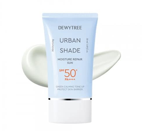 [DEWYTREE] Urban Shade Moisture Repair Sun SPF 50+ PA++++ 50ml 1.69 fl.oz. - Protect Skin Barrier, Green Calming Tone Up, Moisturizing, Korean Cosmetics, K-beauty, Skincare