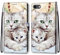 nancencen Kompatibel mit iPhone 7 / iPhone 8 / iPhone SE 2020 Handyhülle, Flip Cover Schutzhülle (Anti-Fall) Kartenschlitz Portemonnaie Stil - Zwei Kätzchen
