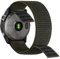 YOOSIDE 22mm Loop Nylon Armband für Garmin Fenix 8 47mm / epix Pro 47mm / Instinct 3 45mm/Fenix 7/6/5, Ultraleichtes Schnell Trocknen Schleife Waschbar Uhrenarmband für Forerunner 965 (dunkelgrün)