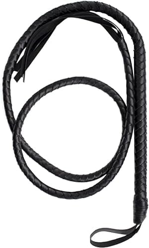 VICASKY Fouet : Fouet pour esclaves - Fouet : Fouet : 1. 8 cm - 2. 0 m Costume de directeur de cirque Fouet Costume Fouet noir Catwomen Fouet Halloween Costume Costume Accessoires de Costume