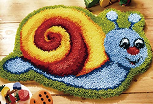 YOOTOM Kit de Tapis à Crochets Set Tapis au Point noué Bricolage, DIY Création de Coussin fait main pour Enfants Adultes, 3D Artisanat Décoration de la maison, 54x46cm