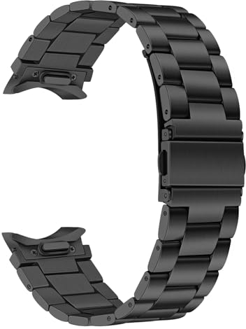 TRUMiRR Kompatibel mit Galaxy Watch 7 40mm Armband, Mesh Gewebte Edelstahl Uhrenarmband Metall Armband für Samsung Galaxy Watch 7 6 5 4 40mm 44mm/6 Classic 43mm 47mm