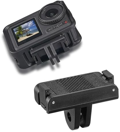 EUGOOCX Magnetic Quick-Release Adapter Mount for DJI Action 4/3/5Pro, 1/4 Thread Connection for Tripod, Vlogging, Osmo Action 4/3 Accessories