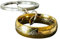Portachiavi Compatibile con Unico Anello del Potere Elfico Ispirato Saga Signore degli Anelli Gadget Accessori Hobbit Color Oro Idea Regalo Magia Fantasy Cosplay
