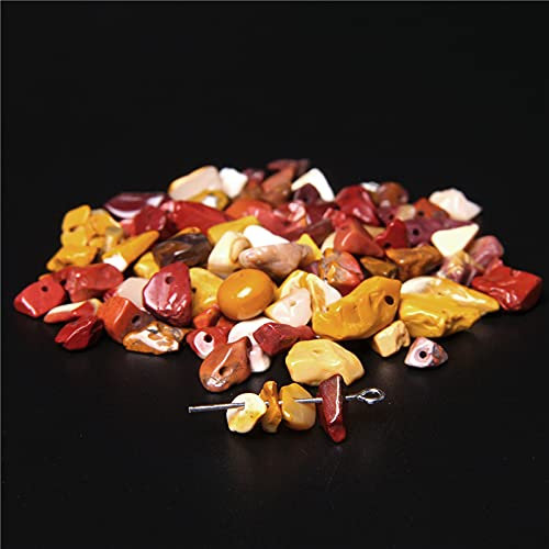 WYRMB Natürliche Mookait-Perlen, 5–8 mm, Freiform-Steinperlen für Schmuckherstellung, Halsketten, Armbänder, Ohrringe, DIY, Weihnachten, Geburtstag, Geschenk, niedliche Perlen, Mookait-ca. 140 Stück