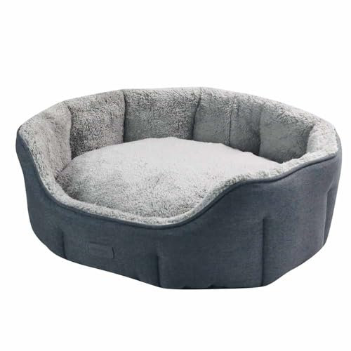 Nobby Komfort Bett oval LICA grau 45 x 40 x 19 cm