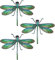 3 Pcs Green Dragonfly Irons Patches,Dragonfly Embroidered Sewing on Patches, Sew On Applique Patch, Iron On Patches, Embroidered Applique, Dragonfly Embroidered
