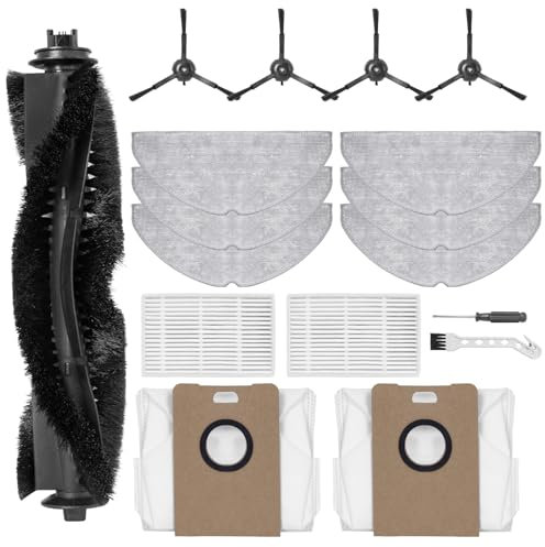 Heykewi Kit d'accessoires pour Tapo RV30 Max Plus/Tapo RV30 Max/Tapo RV20 Max Plus/Tapo RV20 Max Aspirateur Robot (17 Accessoires)