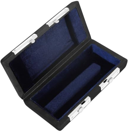 Mundstücketui aus Leder, Schwarz, für Flötenkopf, Kompakt | Leicht und Tragbar, Kleine Feine Ausführung, mit Lint Innenfutter, Flötenzubehör
