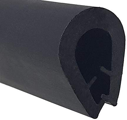 KS-TPE5-8S Kantenschutz aus Thermoplast (TPE) von SMI-Kantenschutzprofi - Klemmbereich 5,0-8,0 mm - Schwarz - Klemmprofil - einfache Montage, selbstklemmend ohne Kleber (10 m)