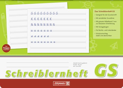 Brunnen 1026366348 10X Schreiblernheft A4 quer Lin. GS
