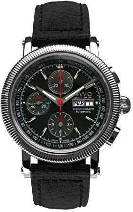 BWC Swiss Herren Uhr Chronograph Automatik mit Leder Armband 207715010