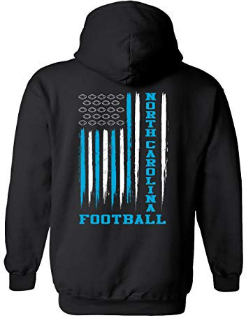 Kapuzen-Sweatshirt mit amerikanischer Flagge, North Carolina, Large