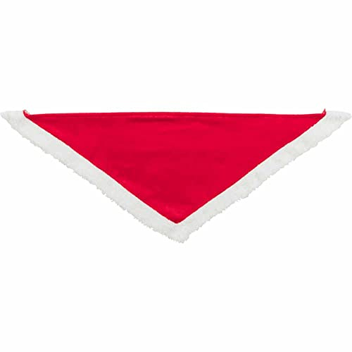 Trixie Weihnachtliches Samt-Halstuch für Hunde, 55 cm, Rot
