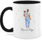 Tasse Tassen 325ml - zum Vatertag - Papa Baby Geschenk I Werdender Vater Geschenkidee - 325 ml - Schwarz - vatertagsgeschenk geschenke väter vatertagsgeschenke kaffeetasse für werdende