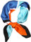 FAIRYGATE Seidenschal Damen Halstuch Seide Damen Seide Gefühl Schal Halstuch Schal Frauen Elegant Seidenschal Business Seidentuch Damen Scarf Bandana Handgelenk Kopftücher DA2218