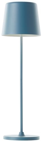 Brilliant Lampe Kaami LED Außentischleuchte 37cm hellblau Metall/Holz blau 2 W LED integriert