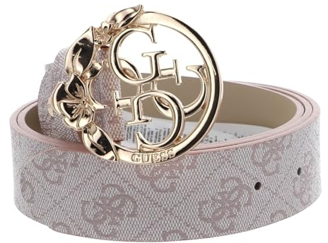 GUESS Emera Logo Adjustable Pant Belt W95 Blush Logo - accorciabile