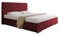 PANDA MÖBEL RAY Polsterbett 180 x 200 cm Doppelbett mit Stauraum aus Kiefernholz, Schlafzimmer, Bequem, Modern, Stilvoll-rot ohne matratze