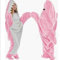 AUVNQDUC Hai Decke Zum Anziehen, Hai Decke Für Erwachsene, Shark Blanket Zum Anziehen Flanell, Gemütlicher Hai Schlafsack, Niedlicher Hai Einteiler Schlafanzug,Rosa,L
