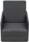 QJBSAVVA Kinosessel Chaiselongue Sessel & Stühle Reading Chair - Ausziehbarer Schlafsessel Dunkelgrau Stoff für Arbeitszimmer Wohnbereich Schlafzimmer Balkon