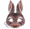 Kaninchen Maske, Realistische Hasen Maske Erwachsene EVA Maske Hasen Maske Cosplay Kaninchen Kostüm für Fancy Kleid Ball Ostern Karneval Halloween Tier Theme Party