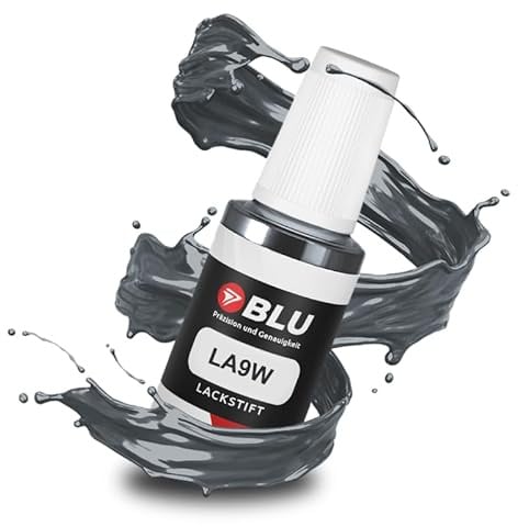 BLU Auto Lackstift Grau kompatibel für Volkswagen LA9W Carbon Steel Grey | Auto Lack Reparatur Ausbesserungslack